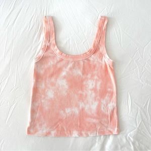 Arizona Brand Tie-Dye Bleached Ribbed Tank Top size M
